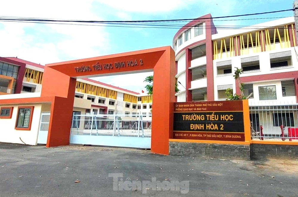 Một công trình trường tiểu học ở TP Thủ Dầu Một (Bình Dương) sắp đưa vào hoạt động